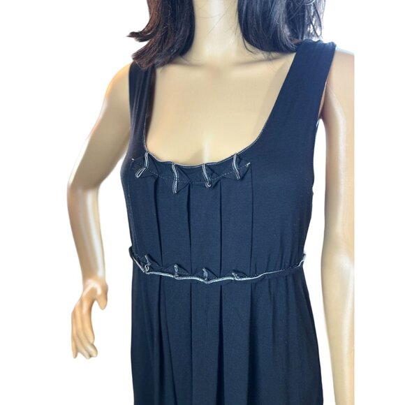 (5 for $25) Sophie Max Sleeveless Scoopneck Midi Dress in Black Size Size Small - Picture 6 of 10